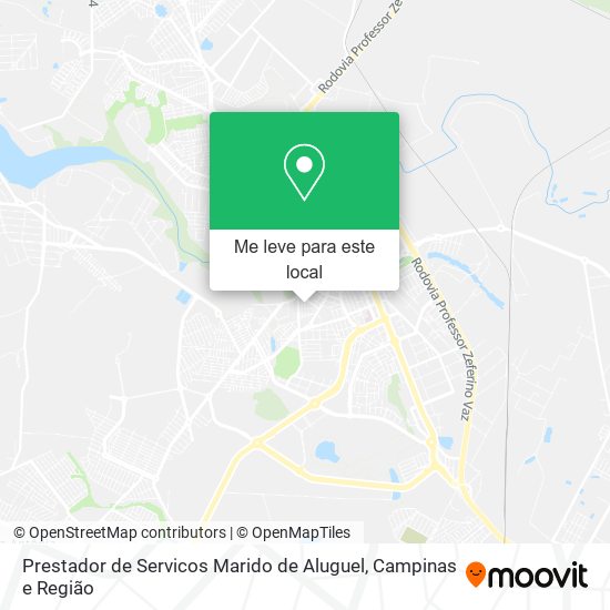 Prestador de Servicos Marido de Aluguel mapa