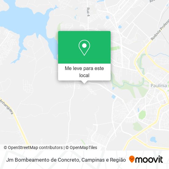 Jm Bombeamento de Concreto mapa