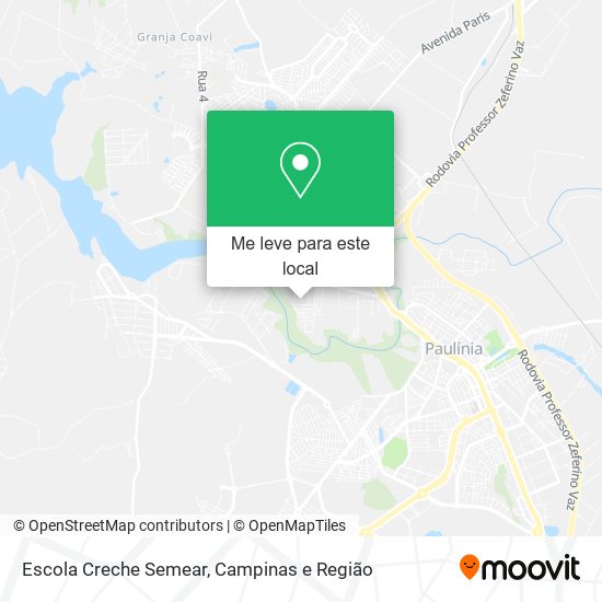 Escola Creche Semear mapa