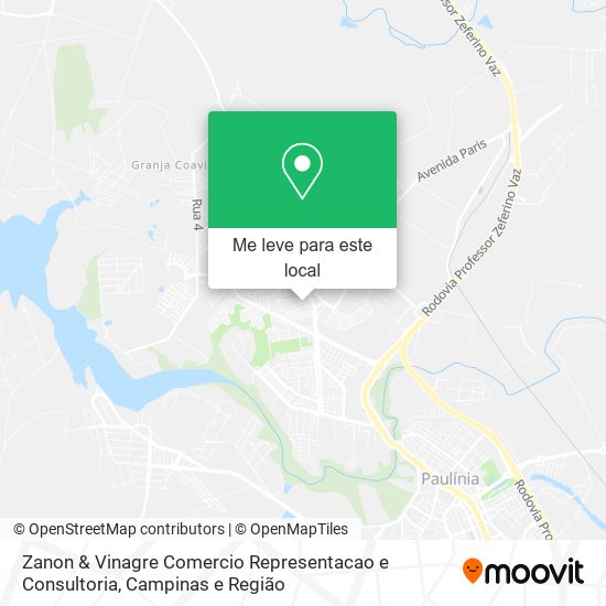 Zanon & Vinagre Comercio Representacao e Consultoria mapa