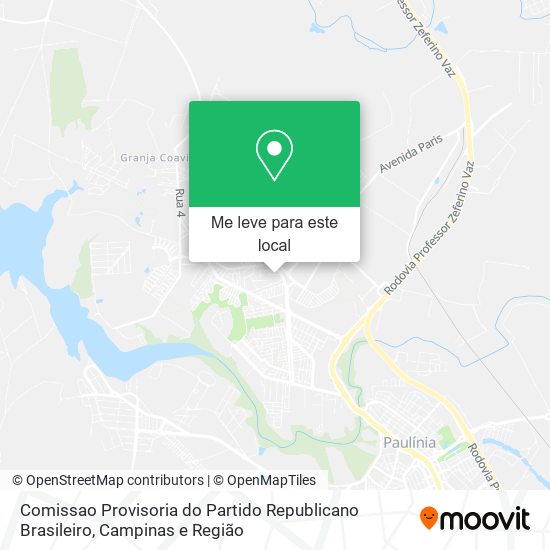 Comissao Provisoria do Partido Republicano Brasileiro mapa