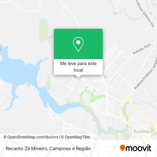 Recanto Zé Mineiro mapa