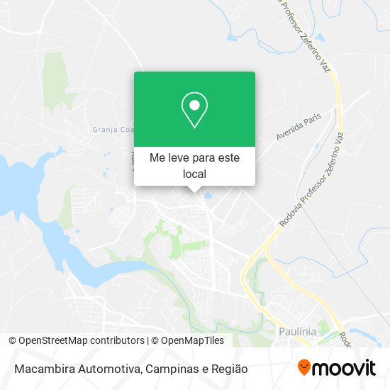 Macambira Automotiva mapa