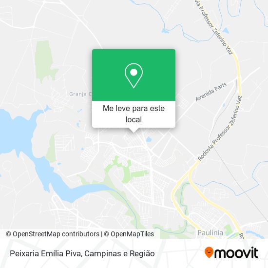 Peixaria Emília Piva mapa