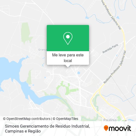 Simoes Gerenciamento de Residuo Industrial mapa