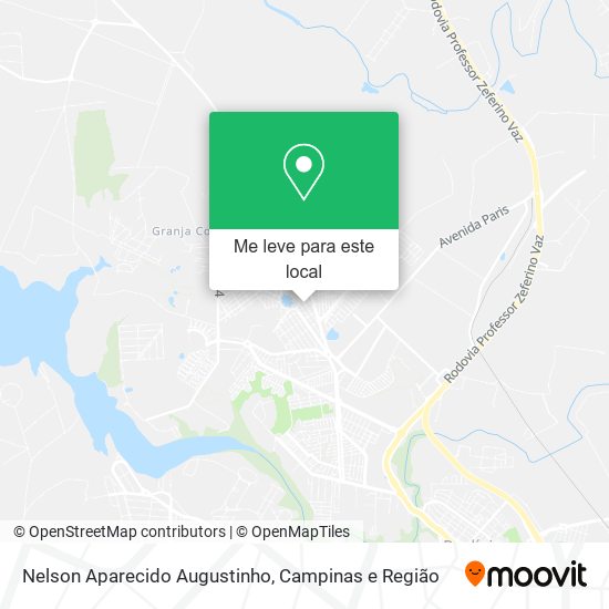 Nelson Aparecido Augustinho mapa