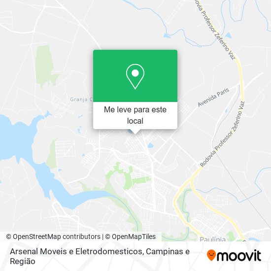 Arsenal Moveis e Eletrodomesticos mapa