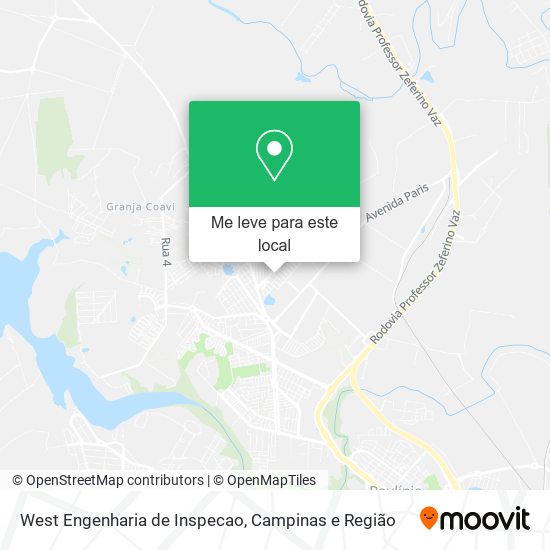 West Engenharia de Inspecao mapa