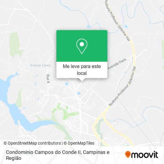 Condomínio Campos do Conde II mapa