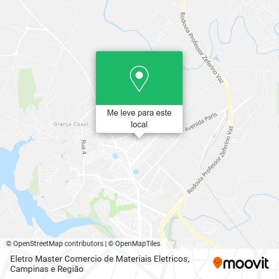Eletro Master Comercio de Materiais Eletricos mapa
