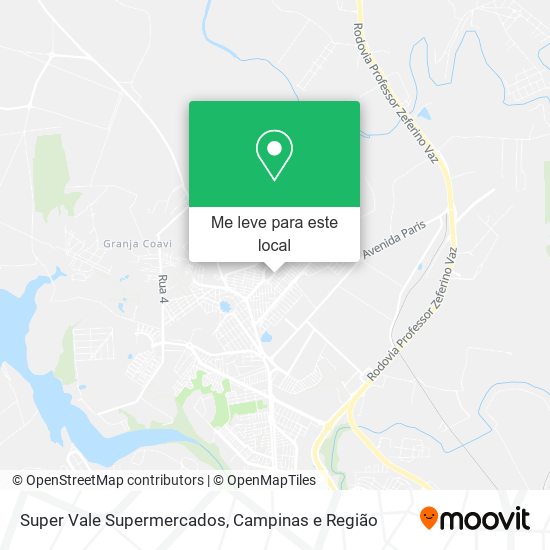 Super Vale Supermercados mapa
