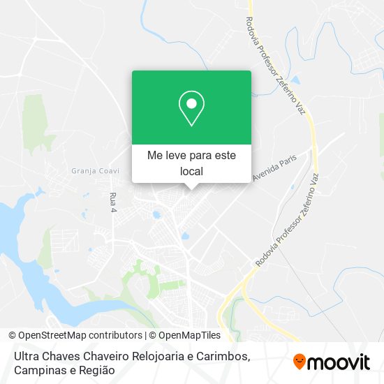 Ultra Chaves Chaveiro Relojoaria e Carimbos mapa