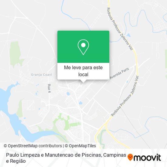 Paulo Limpeza e Manutencao de Piscinas mapa