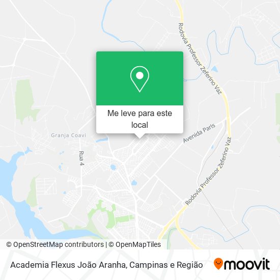 Academia Flexus João Aranha mapa