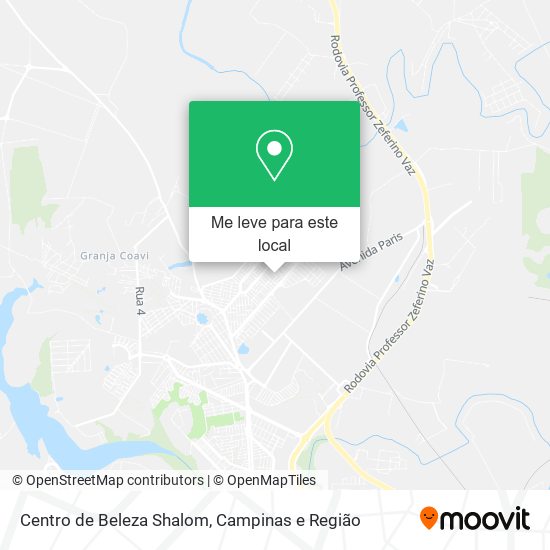 Centro de Beleza Shalom mapa