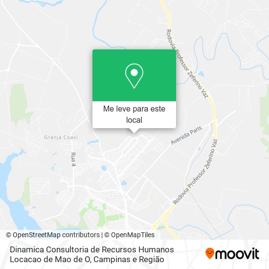 Dinamica Consultoria de Recursos Humanos Locacao de Mao de O mapa