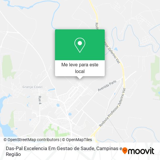 Das-Pal Excelencia Em Gestao de Saude mapa