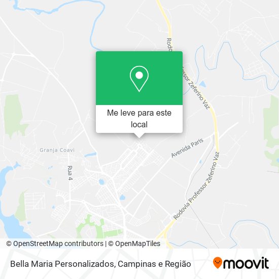 Bella Maria Personalizados mapa