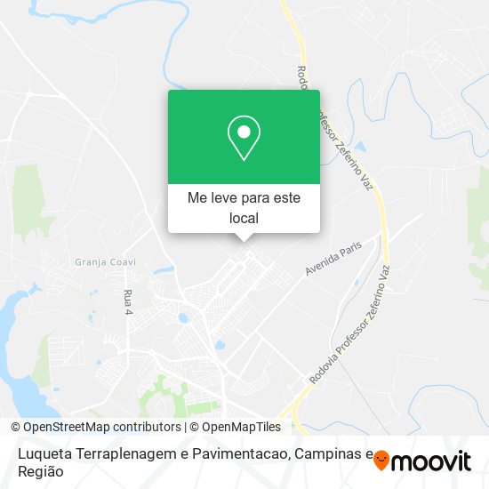 Luqueta Terraplenagem e Pavimentacao mapa