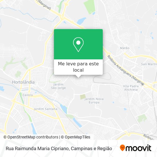 Rua Raimunda Maria Cipriano mapa