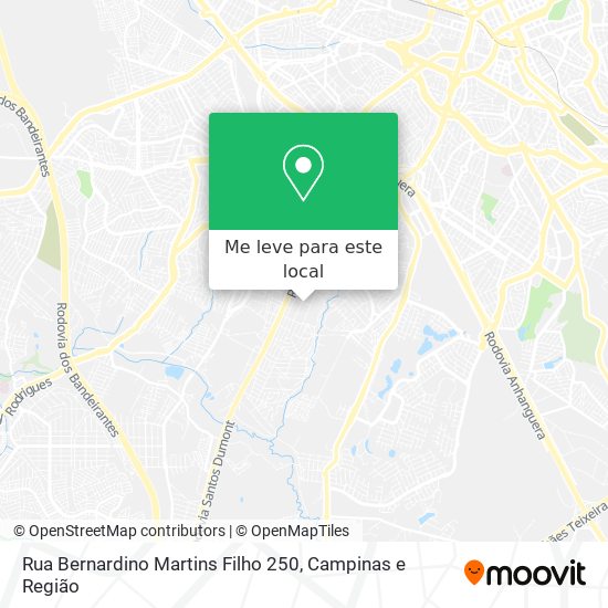 Rua Bernardino Martins Filho 250 mapa