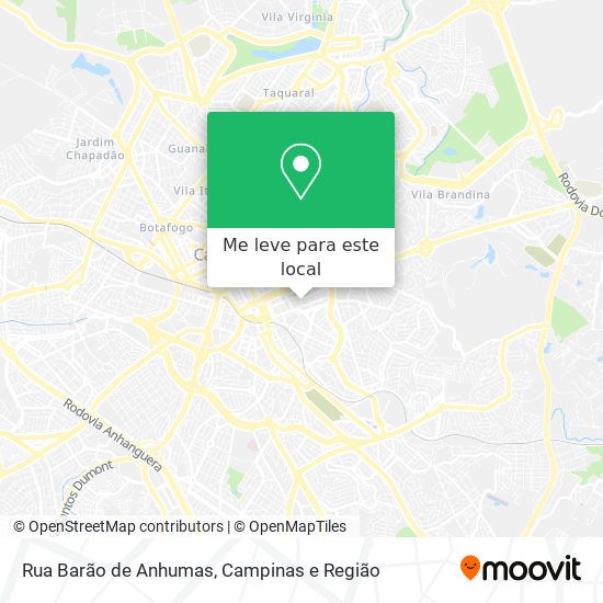 Rua Barão de Anhumas mapa