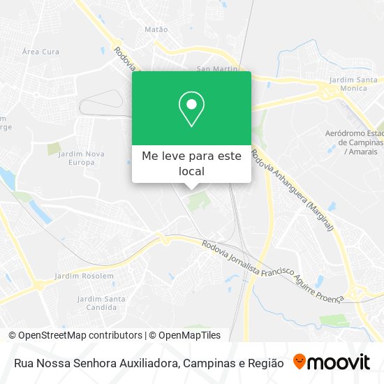 Rua Nossa Senhora Auxiliadora mapa