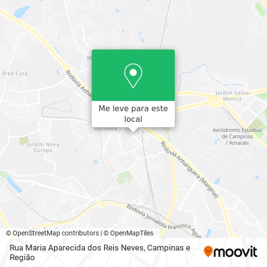 Rua Maria Aparecida dos Reis Neves mapa
