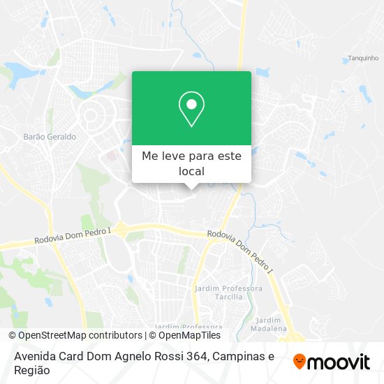 Avenida Card Dom Agnelo Rossi 364 mapa