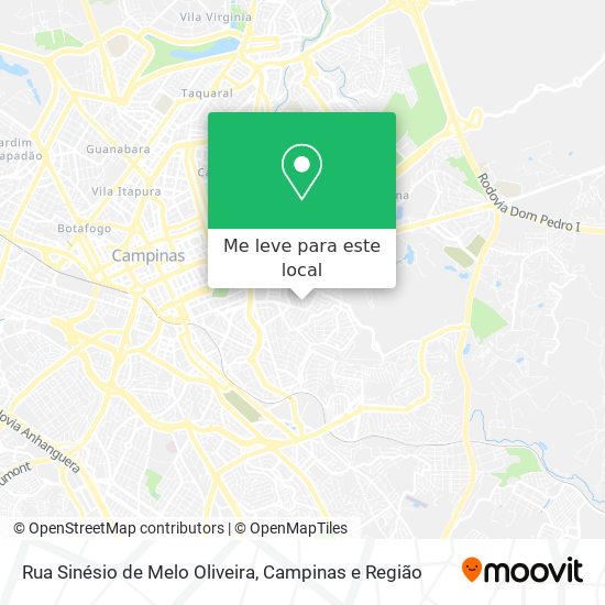 Rua Sinésio de Melo Oliveira mapa