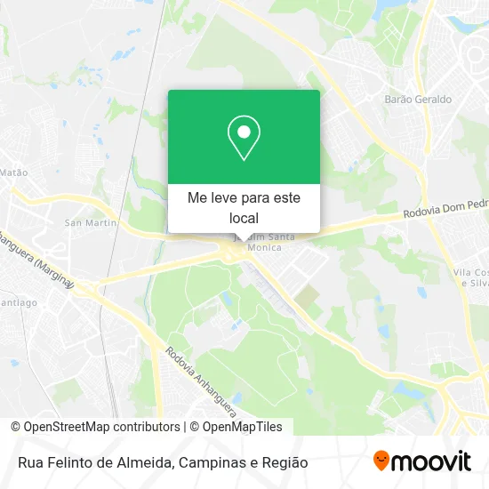 Rua Felinto de Almeida mapa