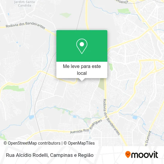 Rua Alcídio Rodelli mapa