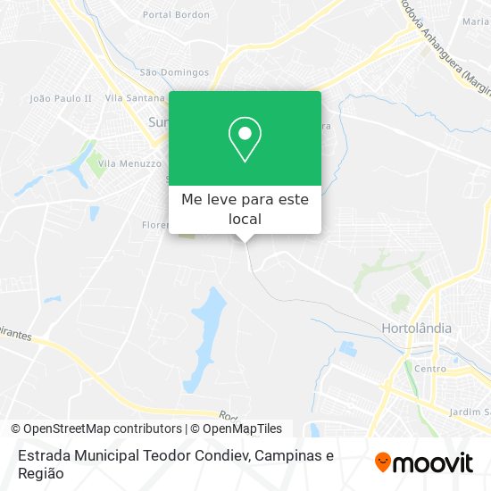 Estrada Municipal Teodor Condiev mapa