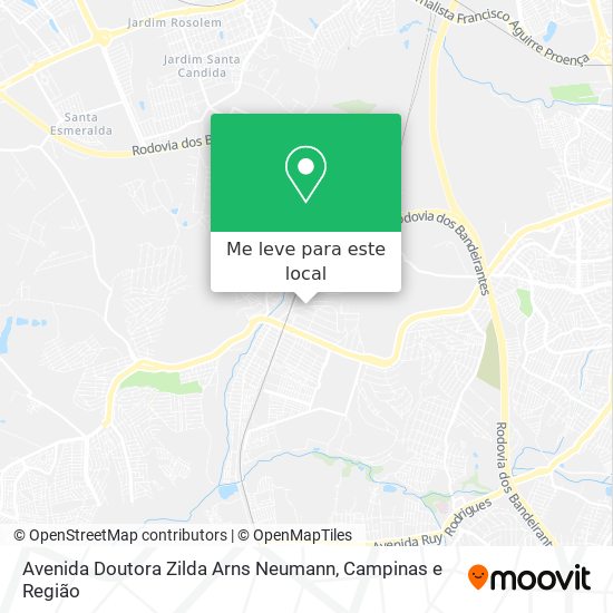 Avenida Doutora Zilda Arns Neumann mapa