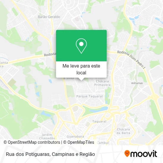 Rua dos Potiguaras mapa