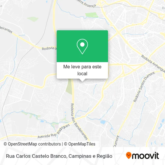 Rua Carlos Castelo Branco mapa