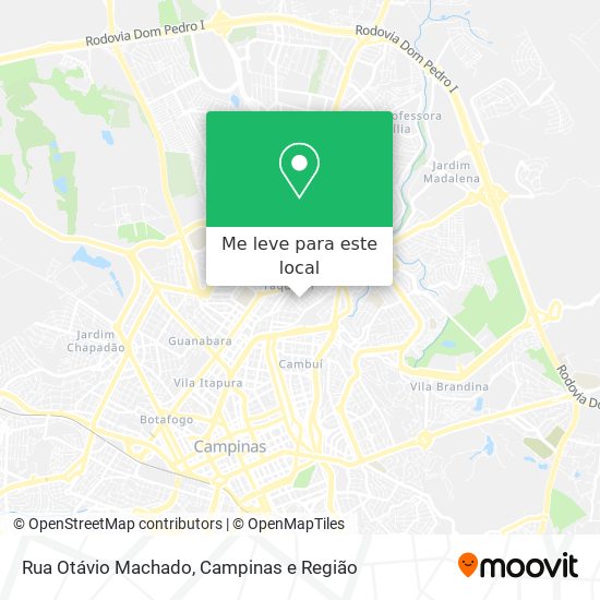 Rua Otávio Machado mapa