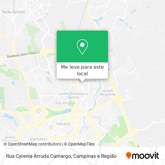 Rua Cyrenia Arruda Camargo mapa