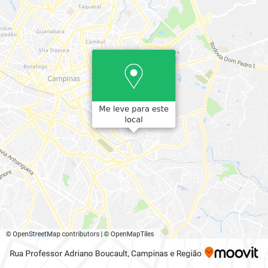 Rua Professor Adriano Boucault mapa
