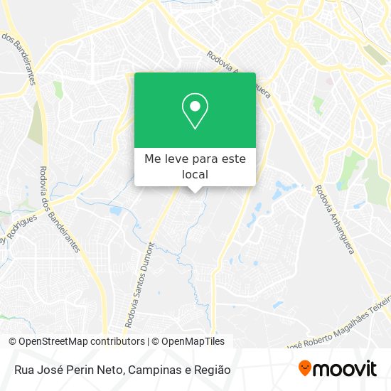 Rua José Perin Neto mapa