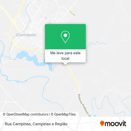 Rua Campinas mapa