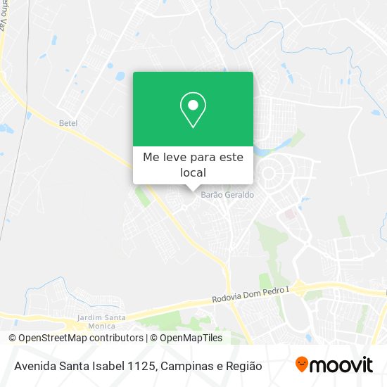 Avenida Santa Isabel 1125 mapa