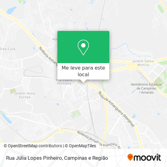 Rua Júlia Lopes Pinheiro mapa