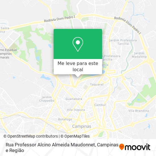 Rua Professor Alcino Almeida Maudonnet mapa