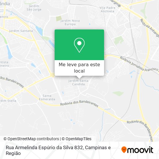 Rua Armelinda Espúrio da Silva 832 mapa