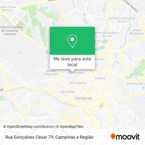 Rua Gonçalves César 79 mapa