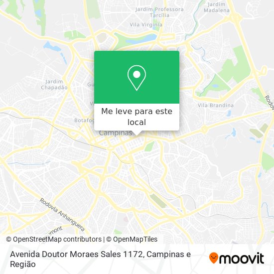 Avenida Doutor Moraes Sales 1172 mapa