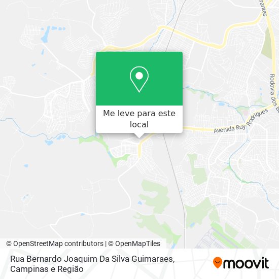 Rua Bernardo Joaquim Da Silva Guimaraes mapa