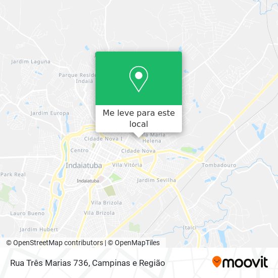 Rua Três Marias 736 mapa