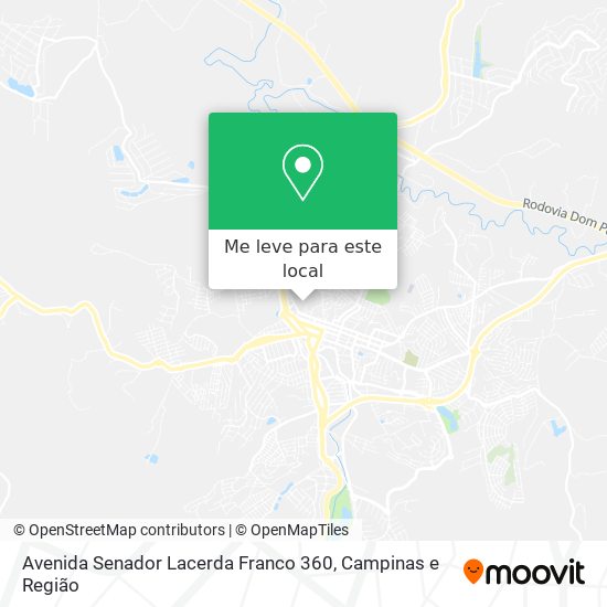 Avenida Senador Lacerda Franco 360 mapa
